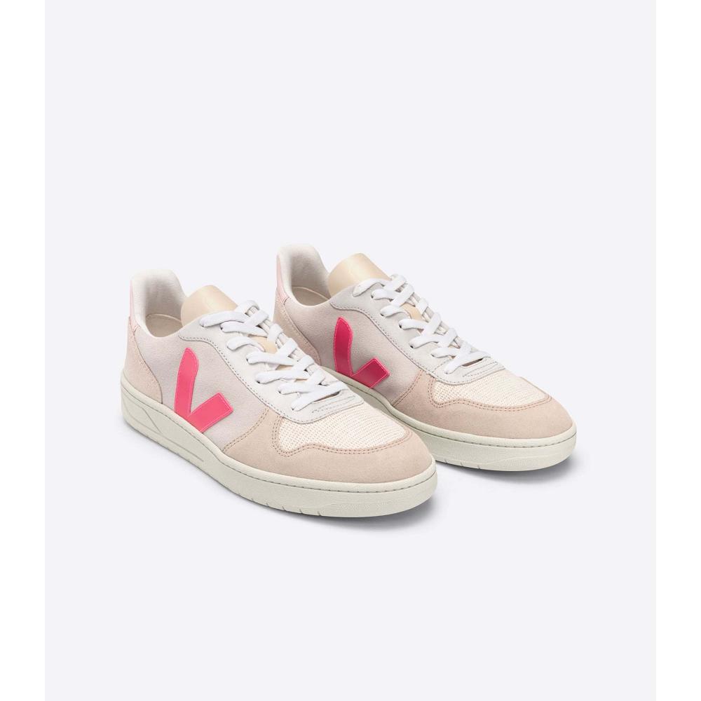 Veja V-10 SUEDE Sneakers Dames Beige | BE 642XYU